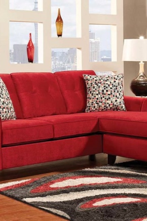 Sofa merah