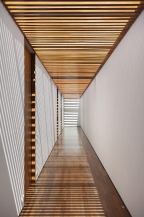 Ceilings dari slats kayu: jenis dan ciri-ciri struktur