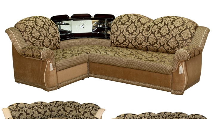Sofa penjuru dengan bar